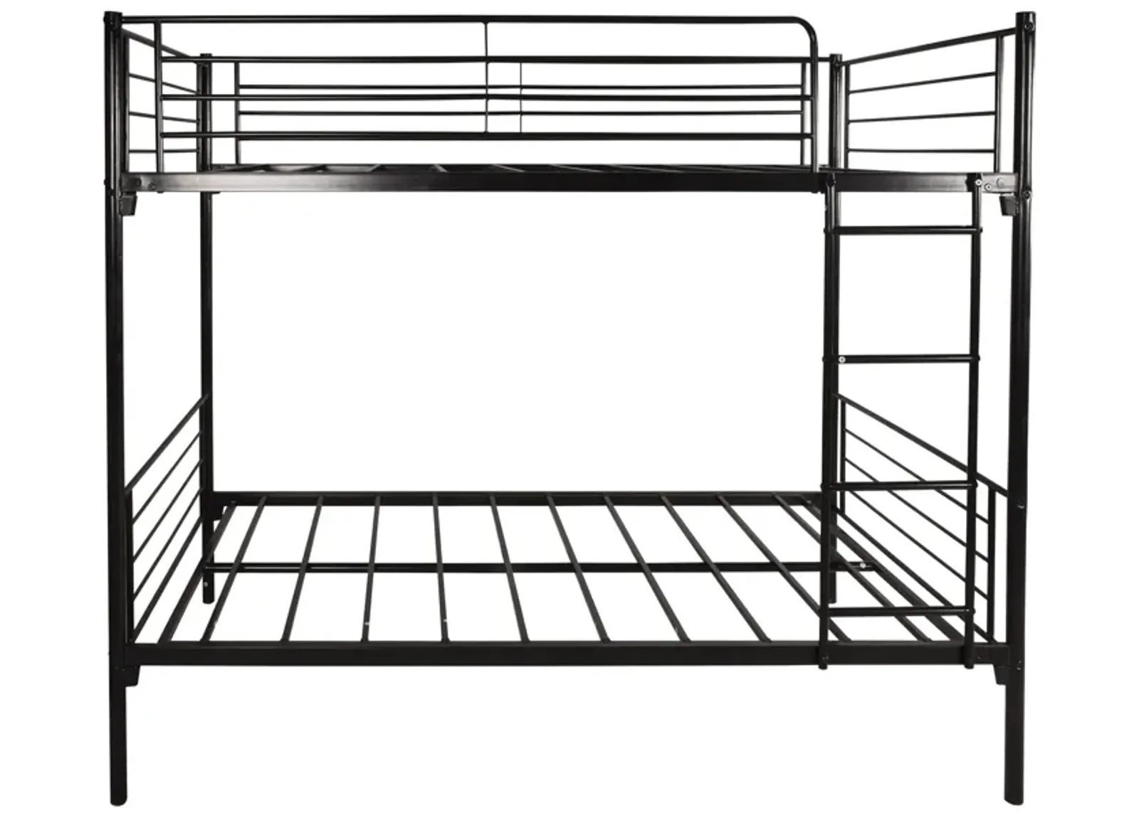 Hivvago Quick Assembly Twin Sized Metal Bunk Bed Frame with Ladder