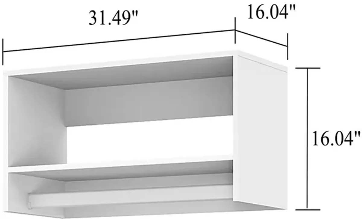 Modern Closet Organizer System,Wall Mounted Closet Organizers and Storage Walk in Closet System Closet Rack and Shelving Closet Storage for Bedroom,White