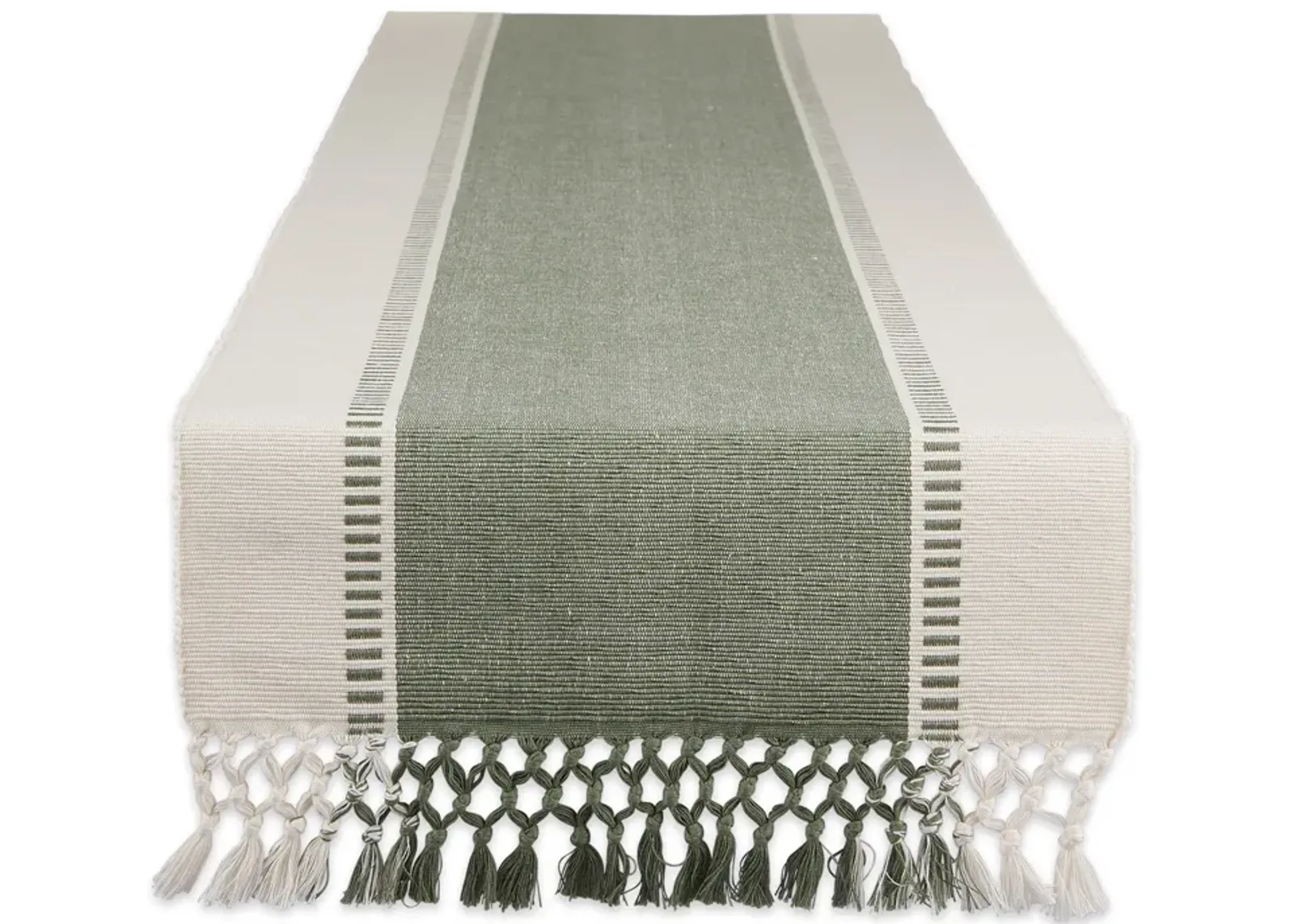 13" x 72" Green Stripe Table Runner