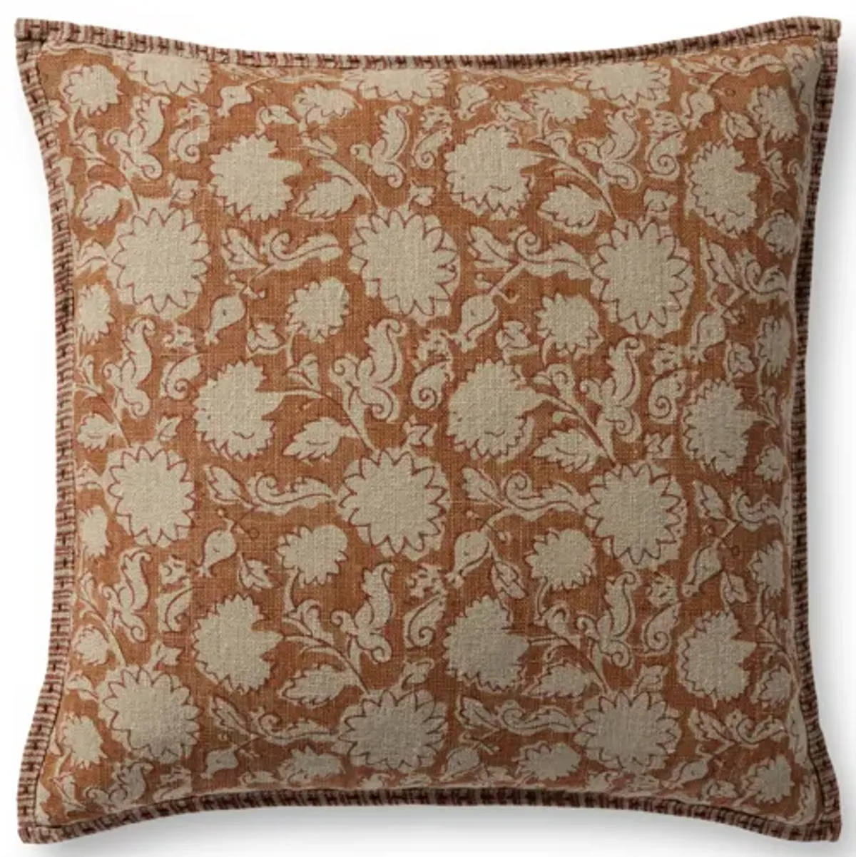 PLL0165 Rust 18''x18'' Polyester Pillow
