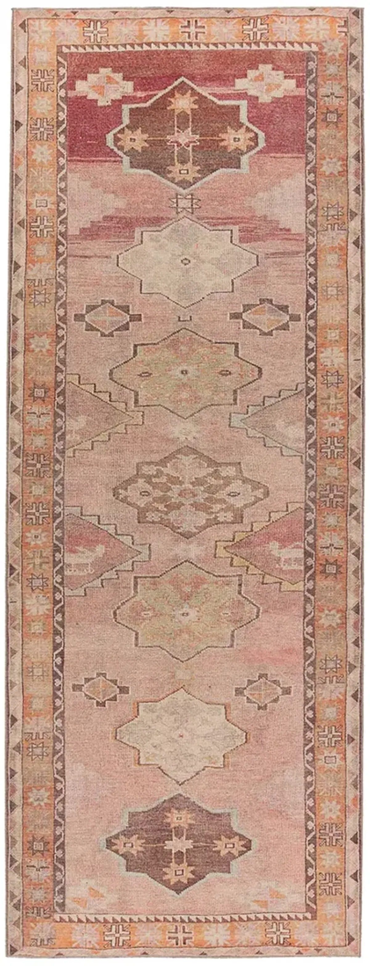 Canteena Jesse Orange 3'1" x 8' Runner Rug