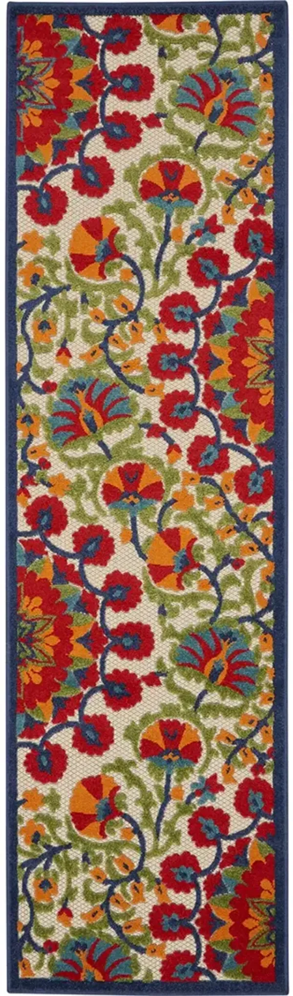 Aloha ALH20 Red/Multicolor 2'3" x 12' Rug