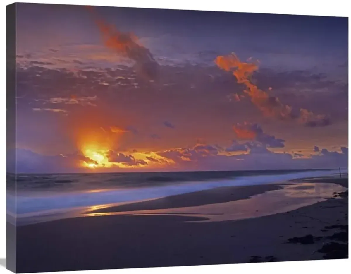 McArthur beach at sunrise, Florida-Canvas Art-32x24