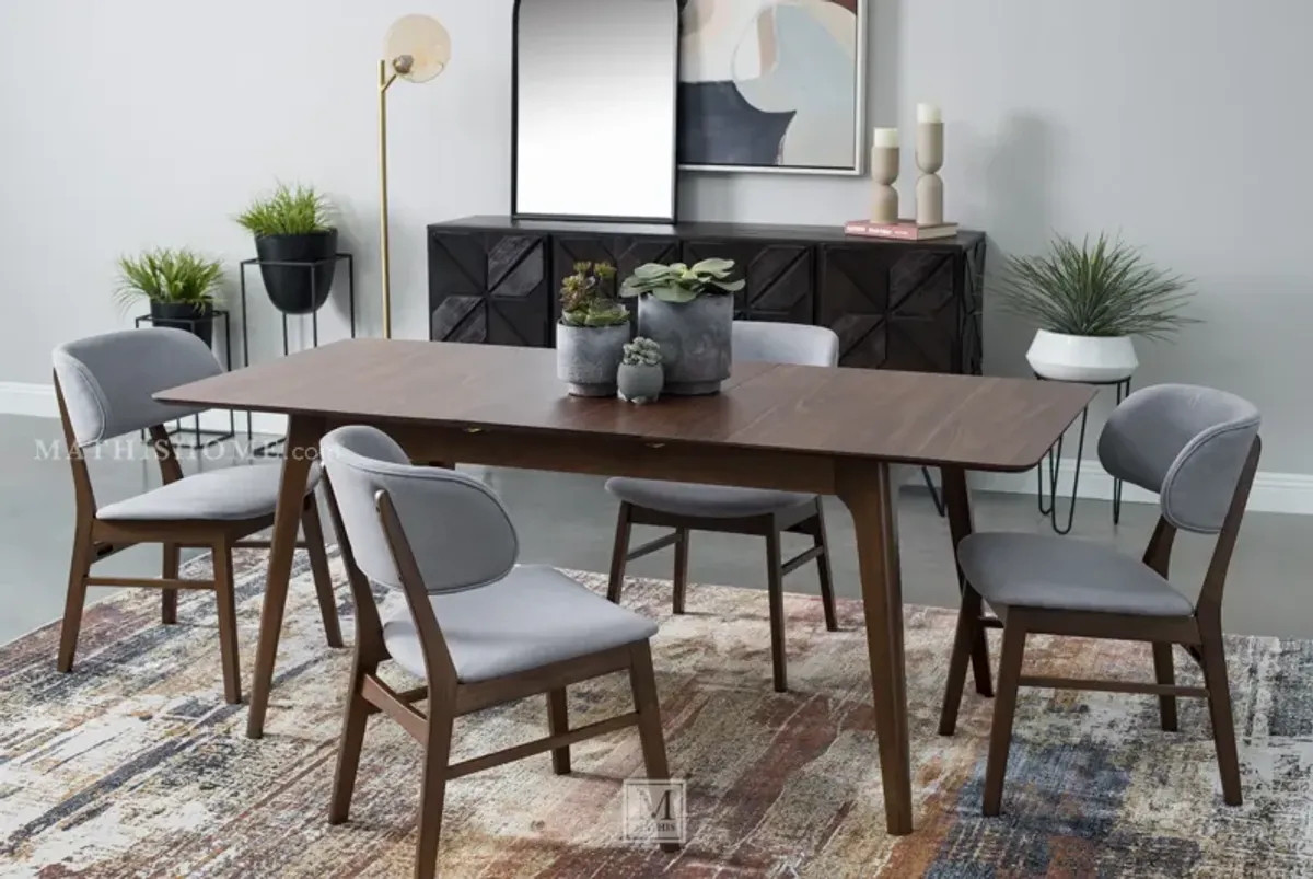 Valencia 5-piece Dining Set with Upholstered Chairs