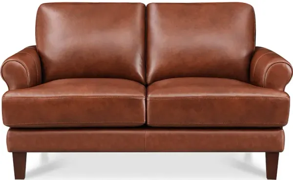 Dawn Top Grain Leather Loveseat