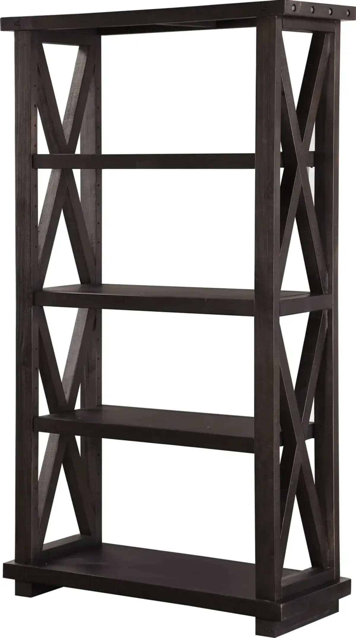 Yosemite Solid Wood Bookcase in Cafe