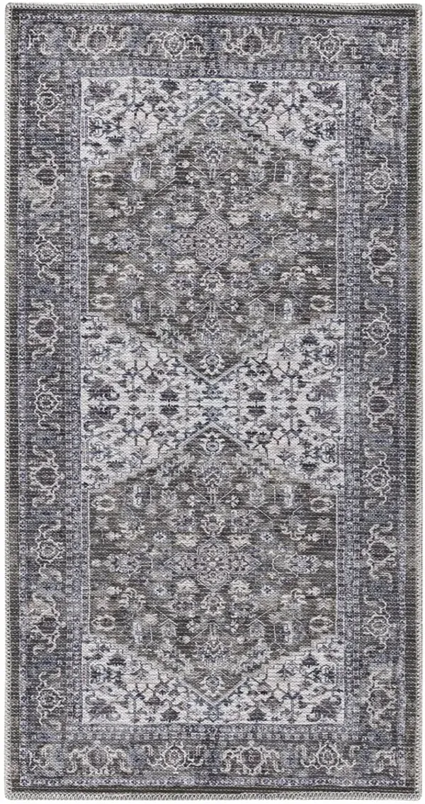 Machine Washable Series 1 SR104 Olive 3' x 5' Rug