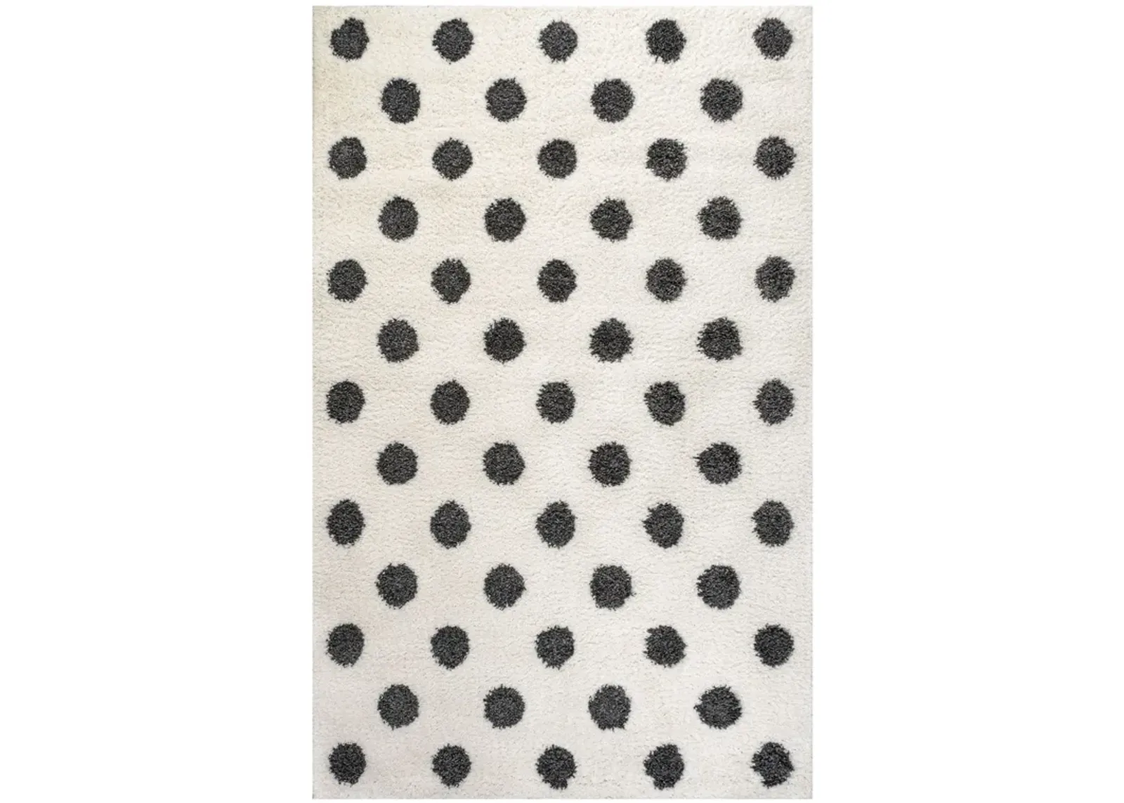 Pere Modern Charcoal Dot Shag Area Rug