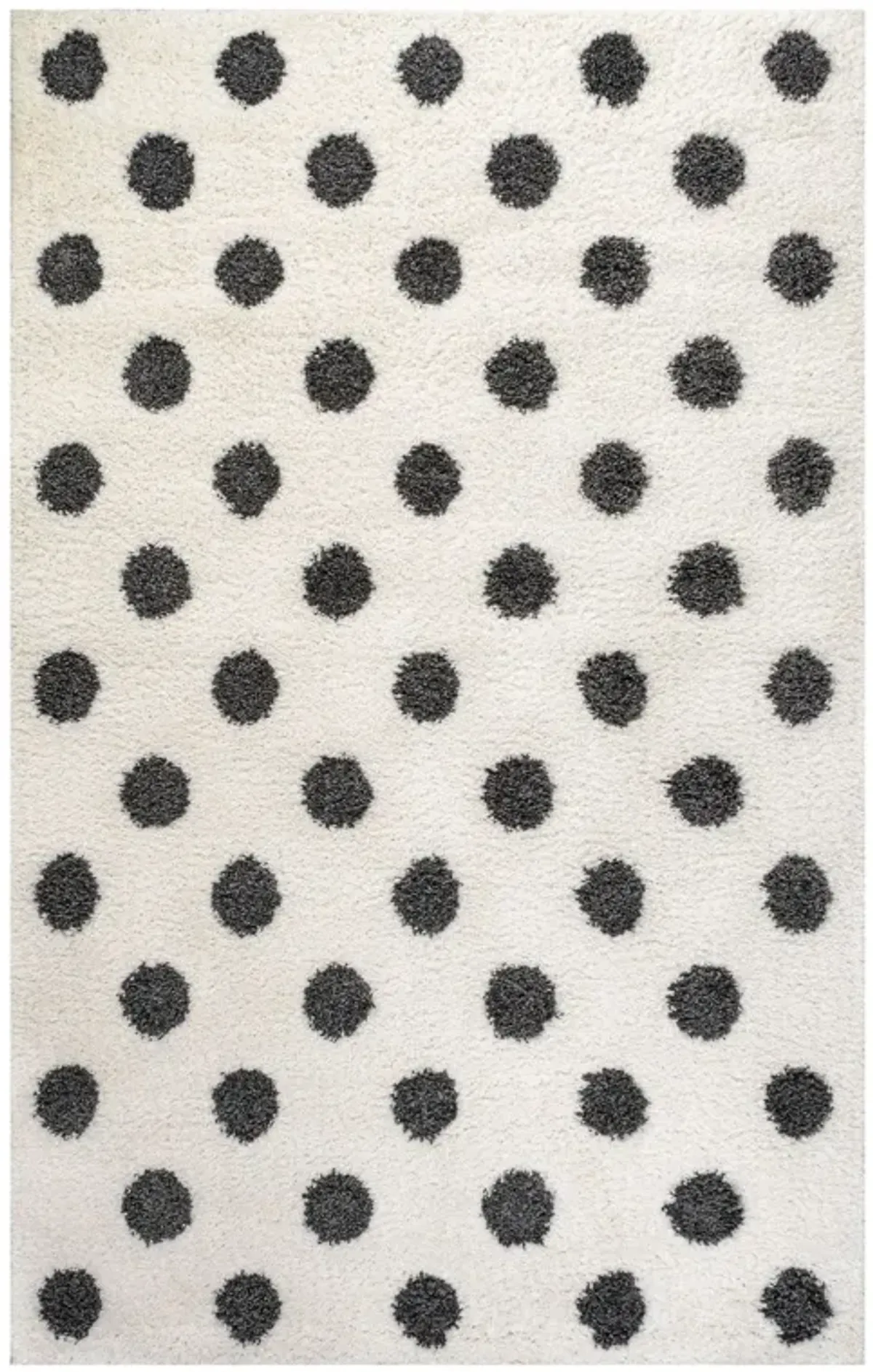 Pere Modern Charcoal Dot Shag Area Rug