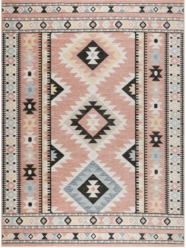Washable Decor WSD04 Ivory/Multicolor 7'10" x 10' Rug