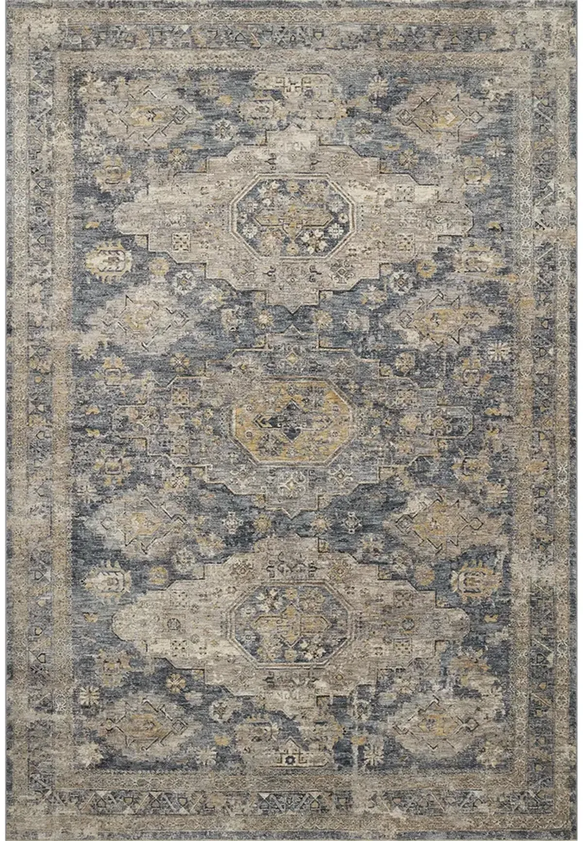 Gaia GAA02 Denim/Taupe 6'7" x 9'10" Rug