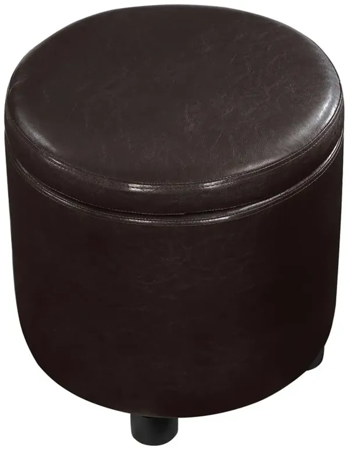 Convience Concept, Inc. Designs 4 Comfort Round Accent Storage Ottoman with Reversible Tray Lid