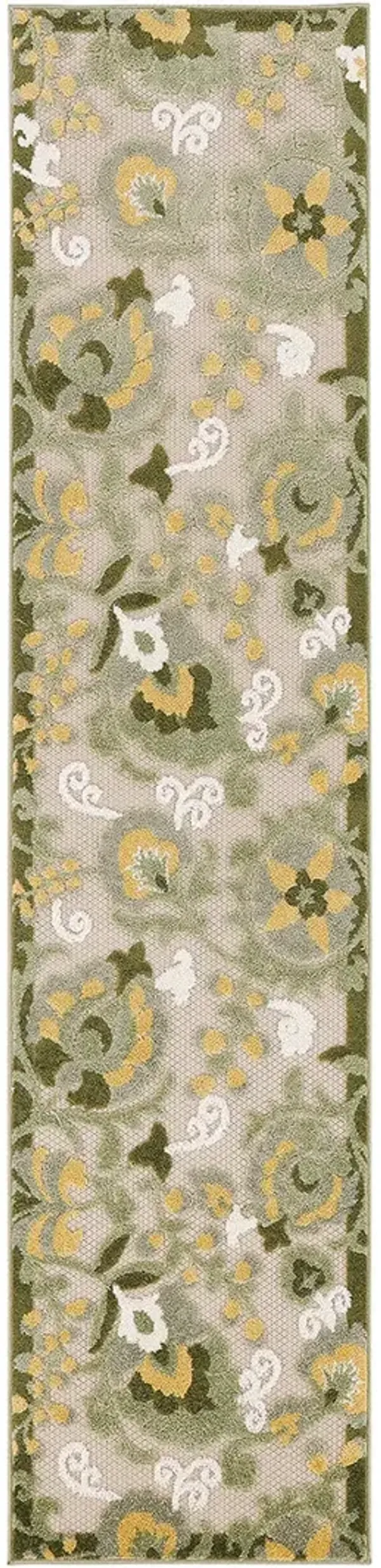 Aloha ALH17 Ivory/Green 2' x 6' Rug