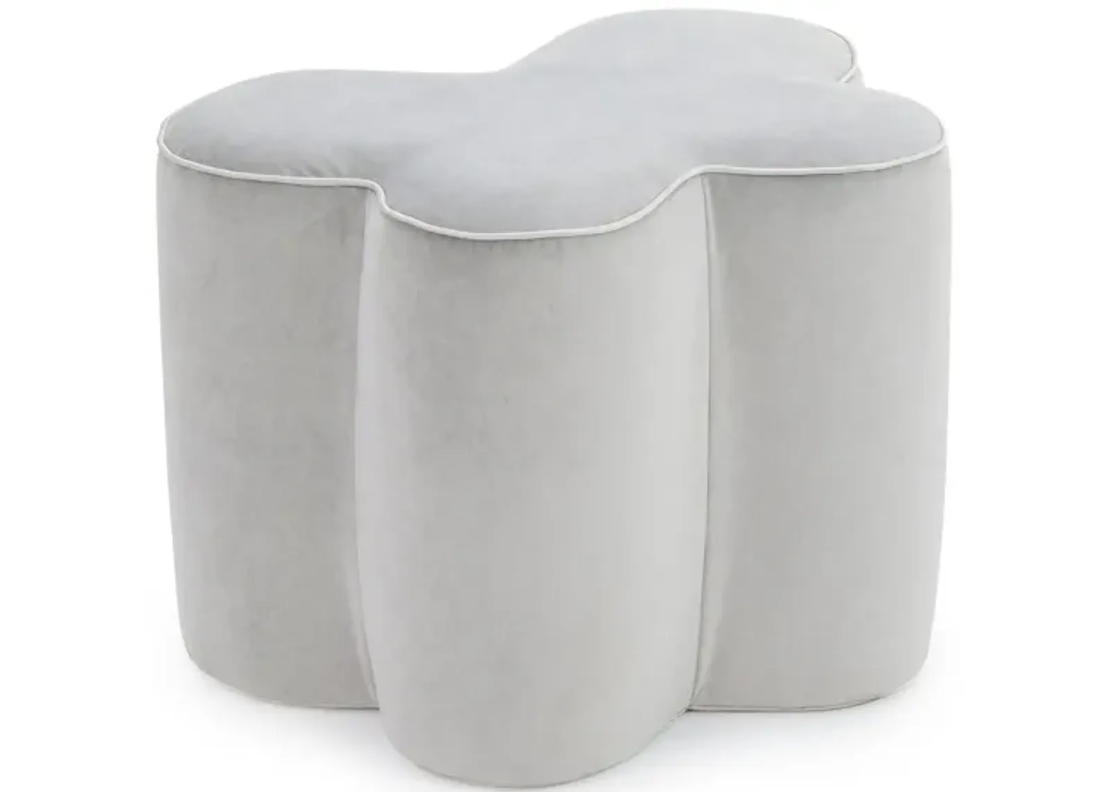 Mariposa Small Grey Ottoman