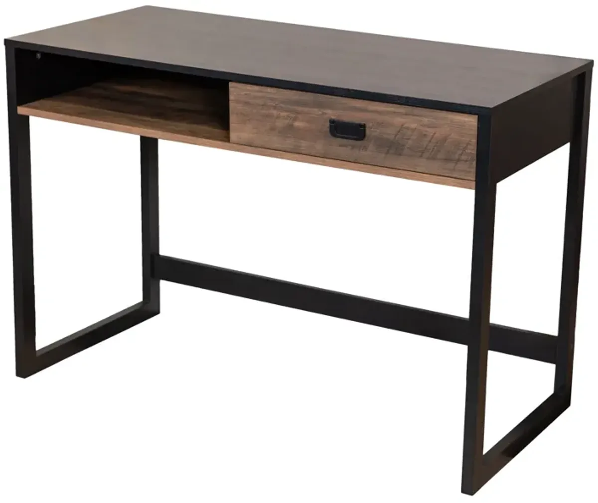 Oslo Contemporary Studio Workstation Desk with Drawer