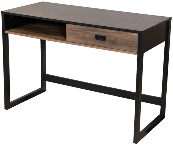 Oslo Contemporary Studio Workstation Desk with Drawer