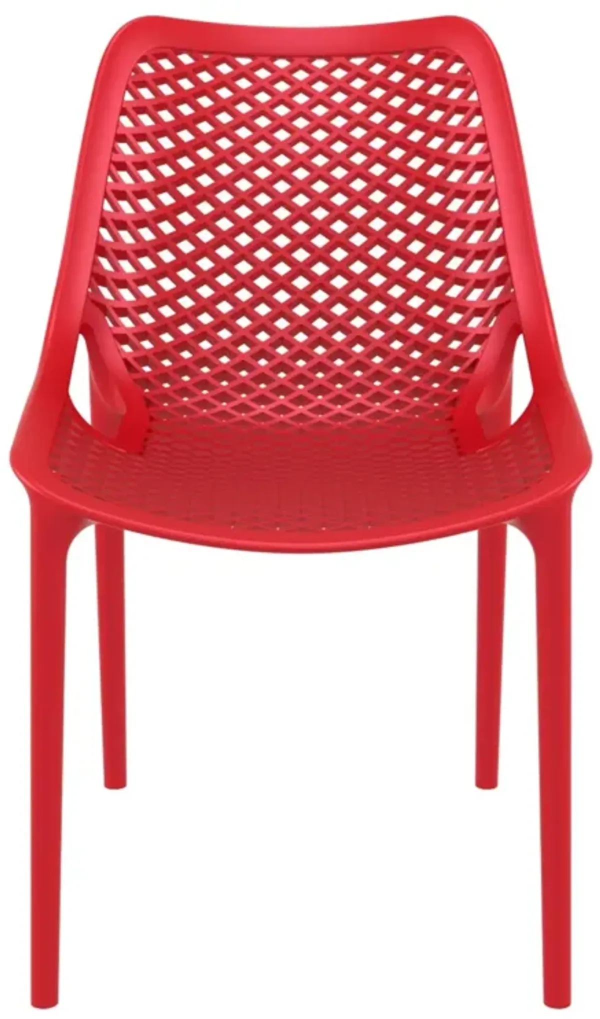 32.25" Black Stackable Outdoor Patio Dining Chair