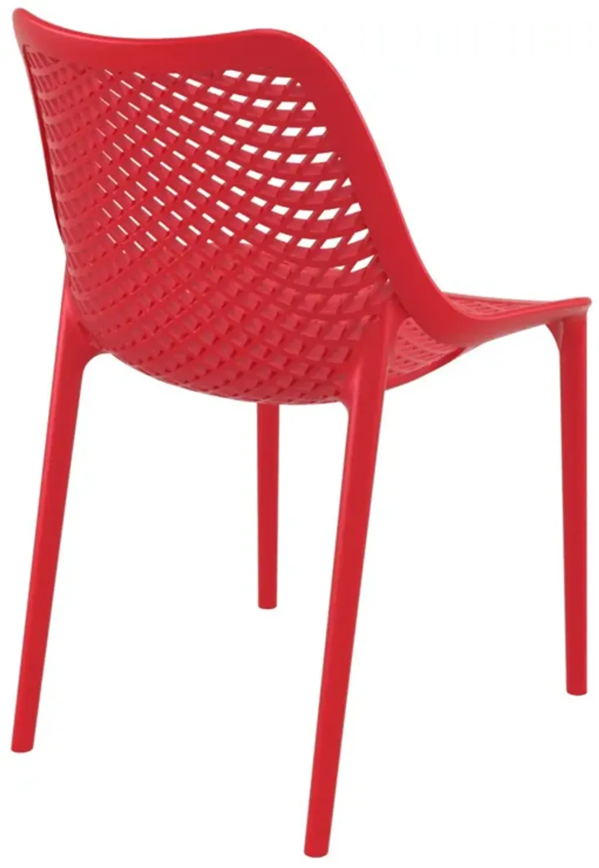 32.25" Black Stackable Outdoor Patio Dining Chair