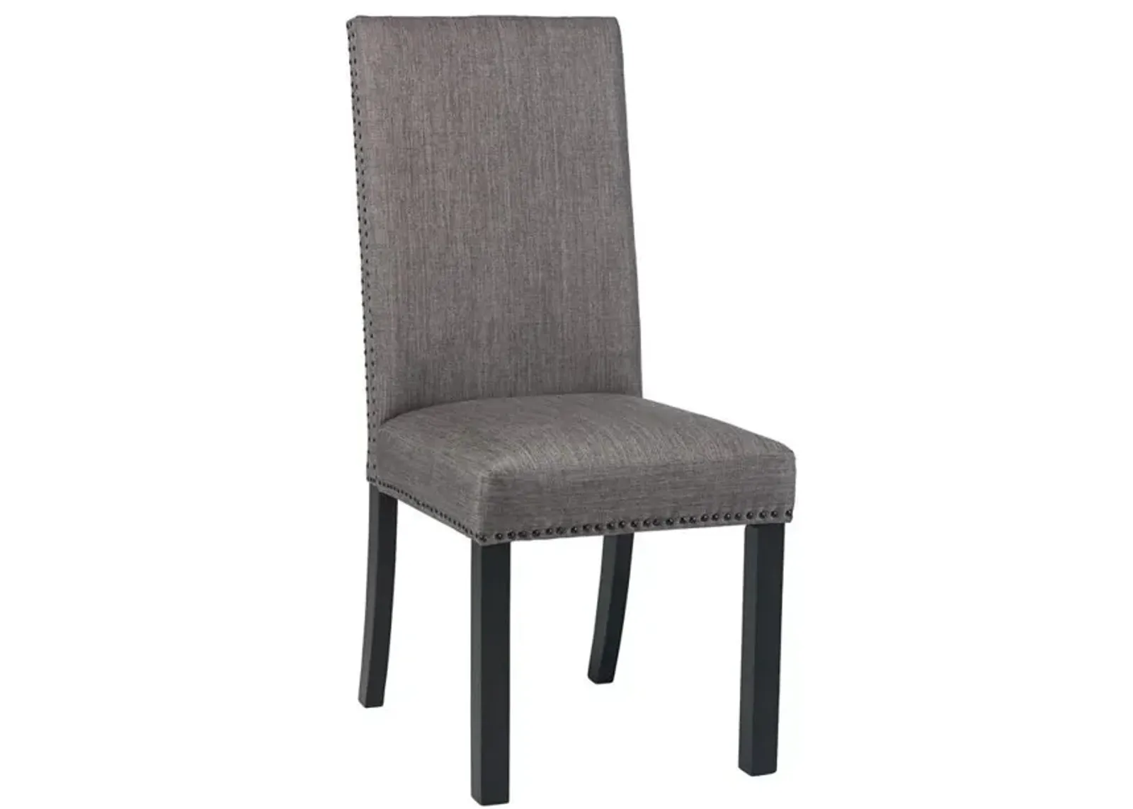 Hubbard Upholstered Side Chairs Charcoal (Set of 2)