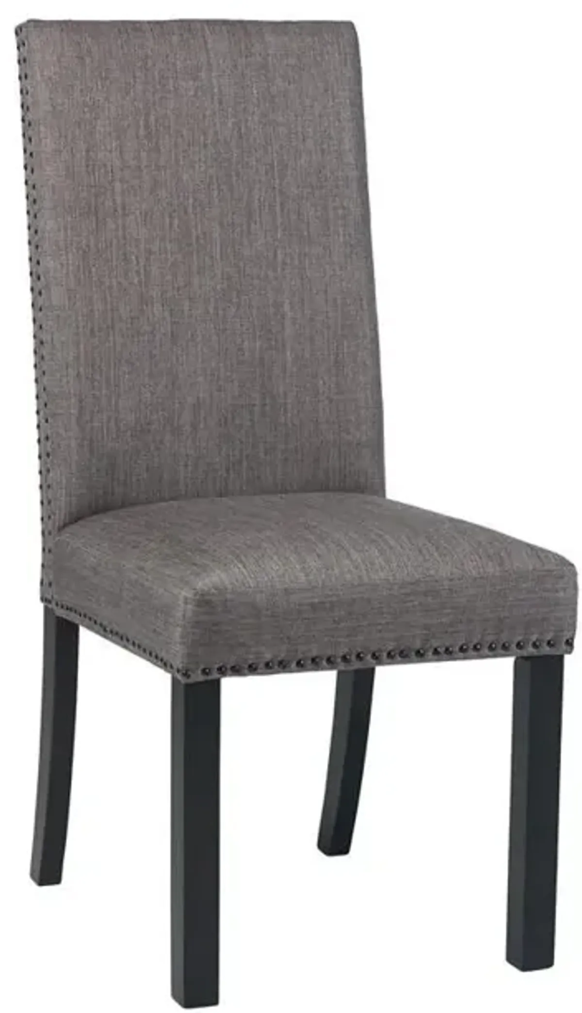 Hubbard Upholstered Side Chairs Charcoal (Set of 2)