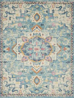 Ivory/Light Blue color