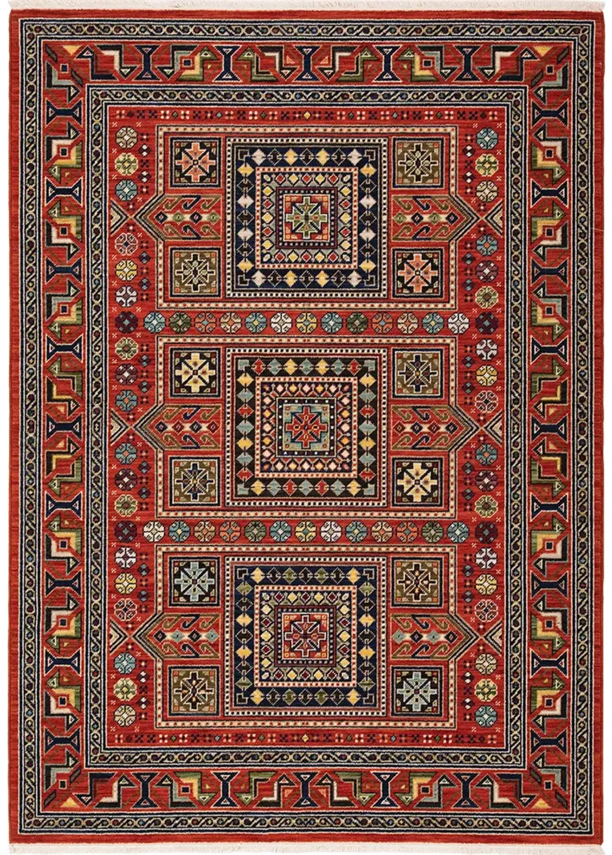 Lilihan 9'10" x 12'10" Red Rug