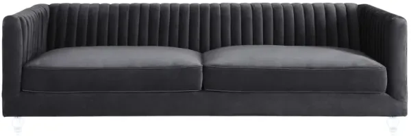 Aviator Navy Velvet Sofa