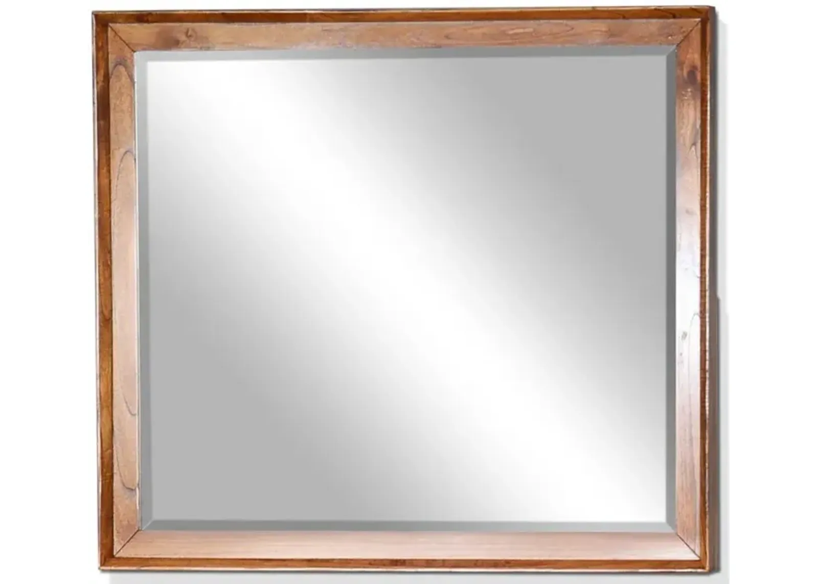 Sunny Designs American Modern 42 Mitred Solid Wood Mirror in Cinnamon