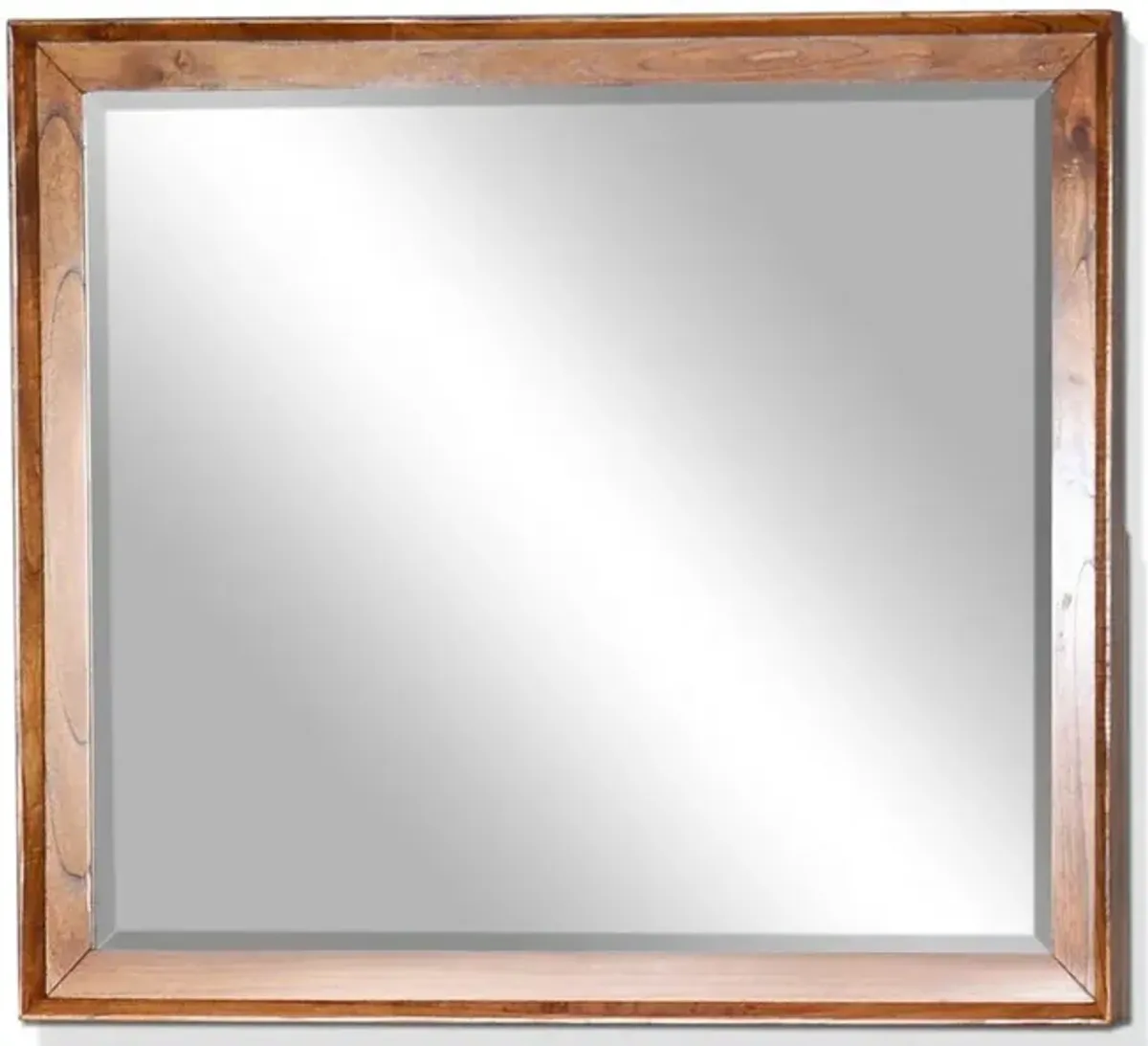 Sunny Designs American Modern 42 Mitred Solid Wood Mirror in Cinnamon