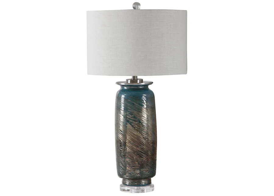 Uttermost Olesya Swirl Glass Table Lamp