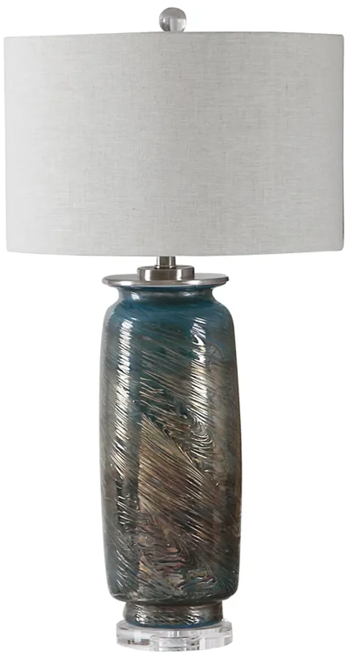 Uttermost Olesya Swirl Glass Table Lamp