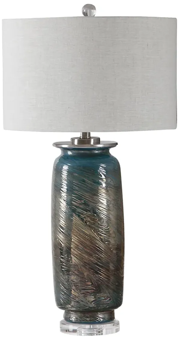 Uttermost Olesya Swirl Glass Table Lamp
