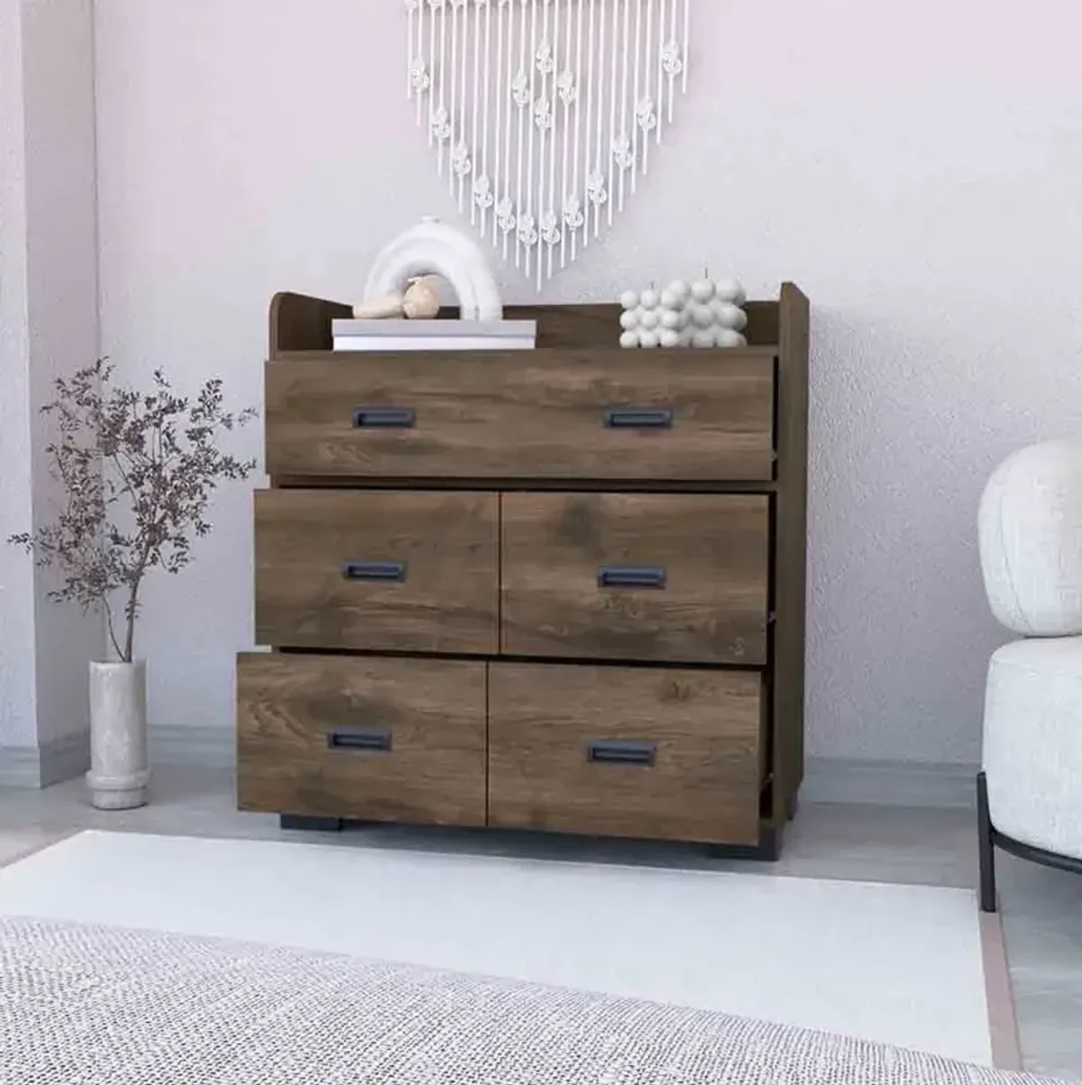 Dresser Wuuman, Bedroom, Dark Brown