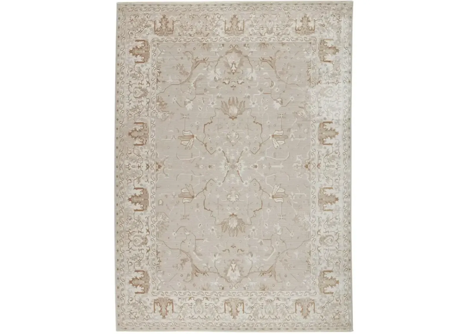 En Blanc Dhaval Gray 5'3" x 7'6" Rug