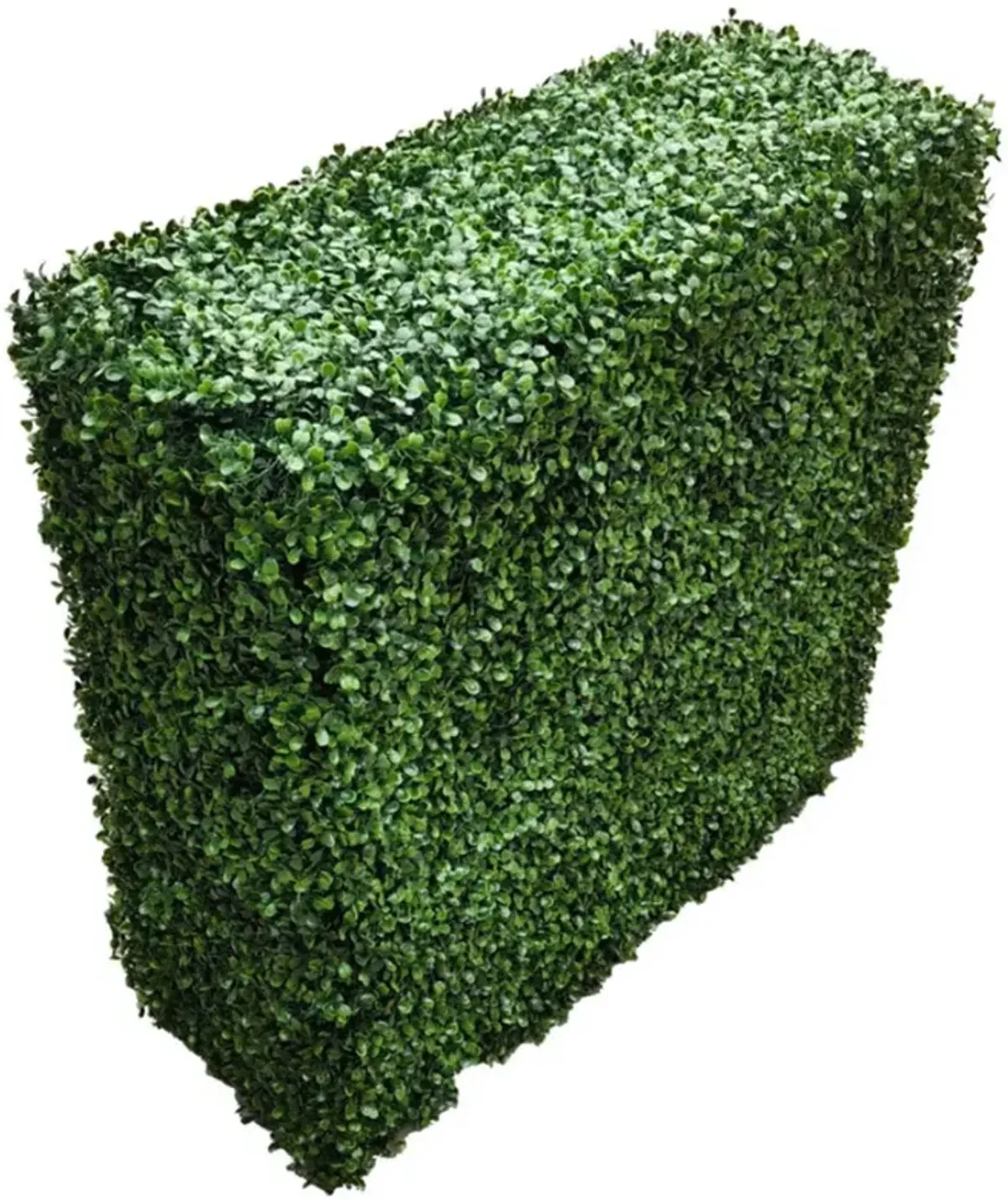 Premium Two Tone Green Artificial Boxwood Hedge 40"L x 40"H Commercial Grade UV Resistant