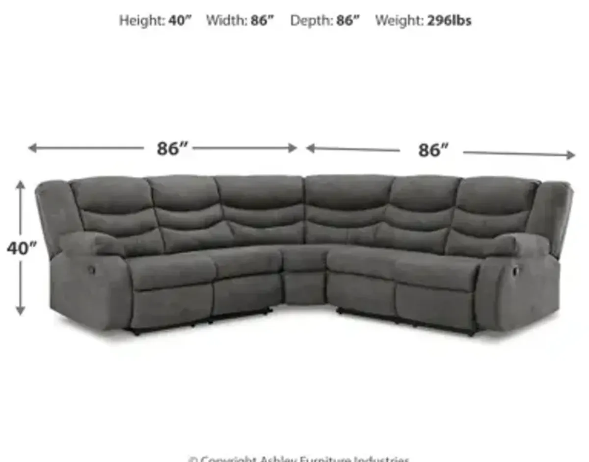 Partymate 2-Piece Reclining Sectional
