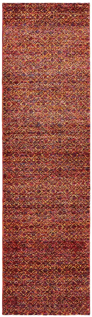 Atlas 2'6" x 12' Red Rug