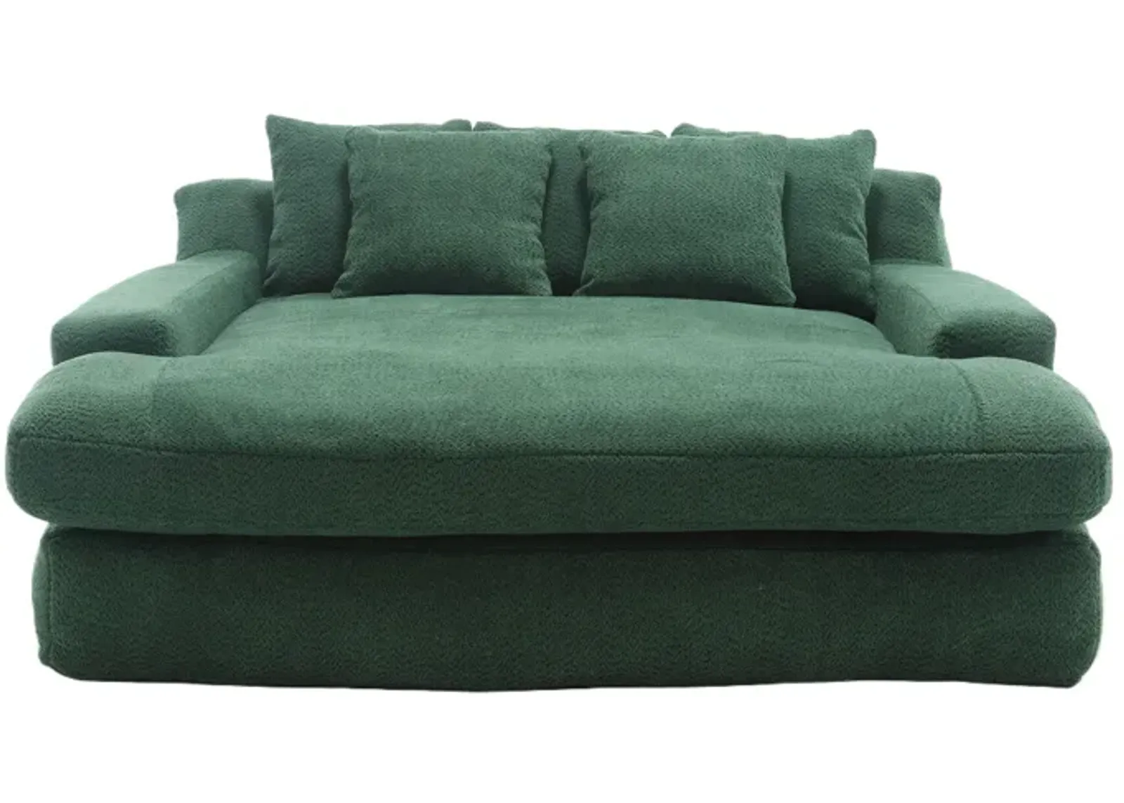 Merax Chenille 2-seater Lazy Sofa With 5 Back Pillows