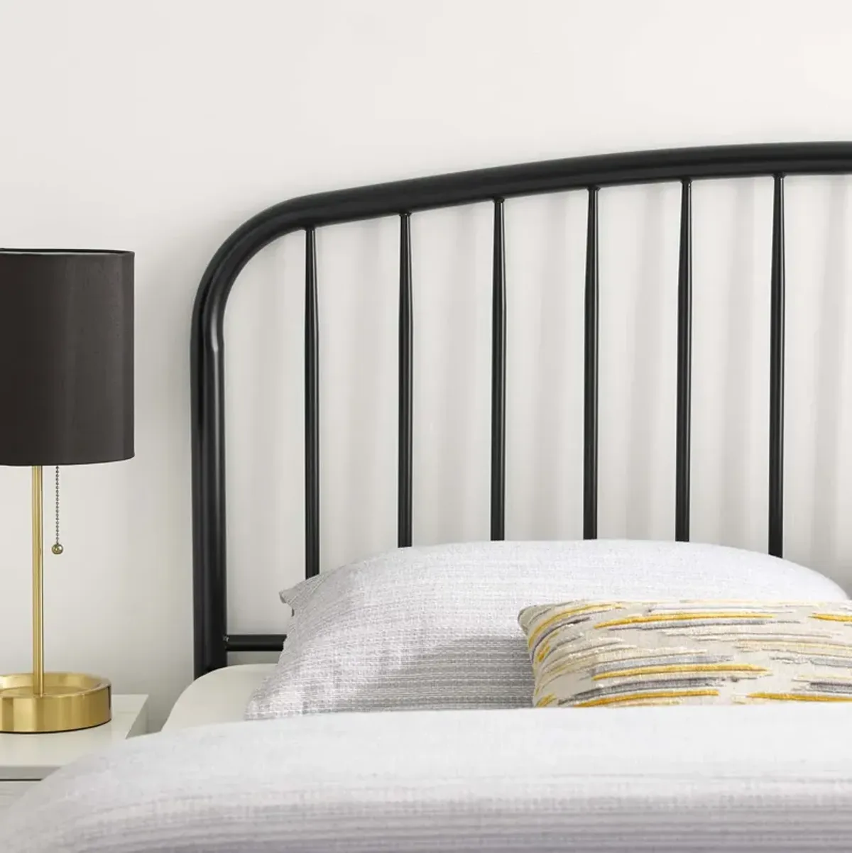 Modway - Nova Queen Metal Headboard Black