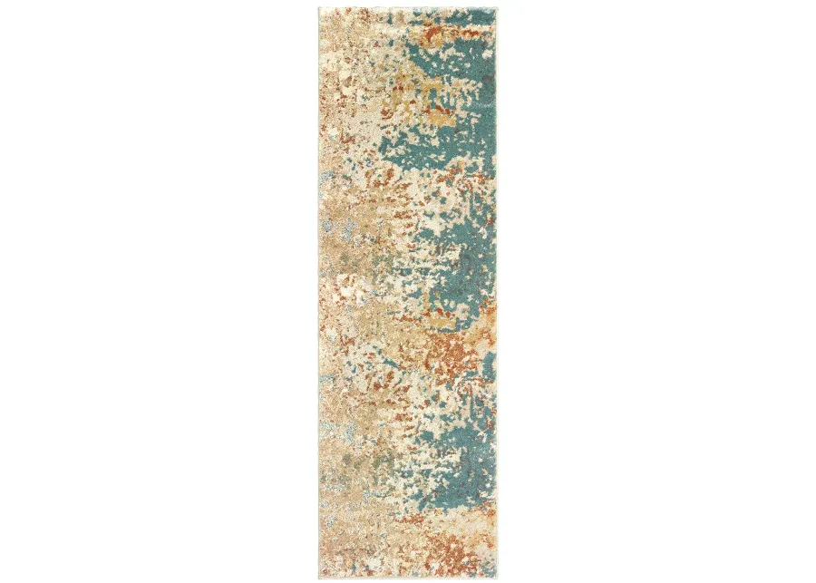 Carson 2'3" x 7'6" Blue Rug