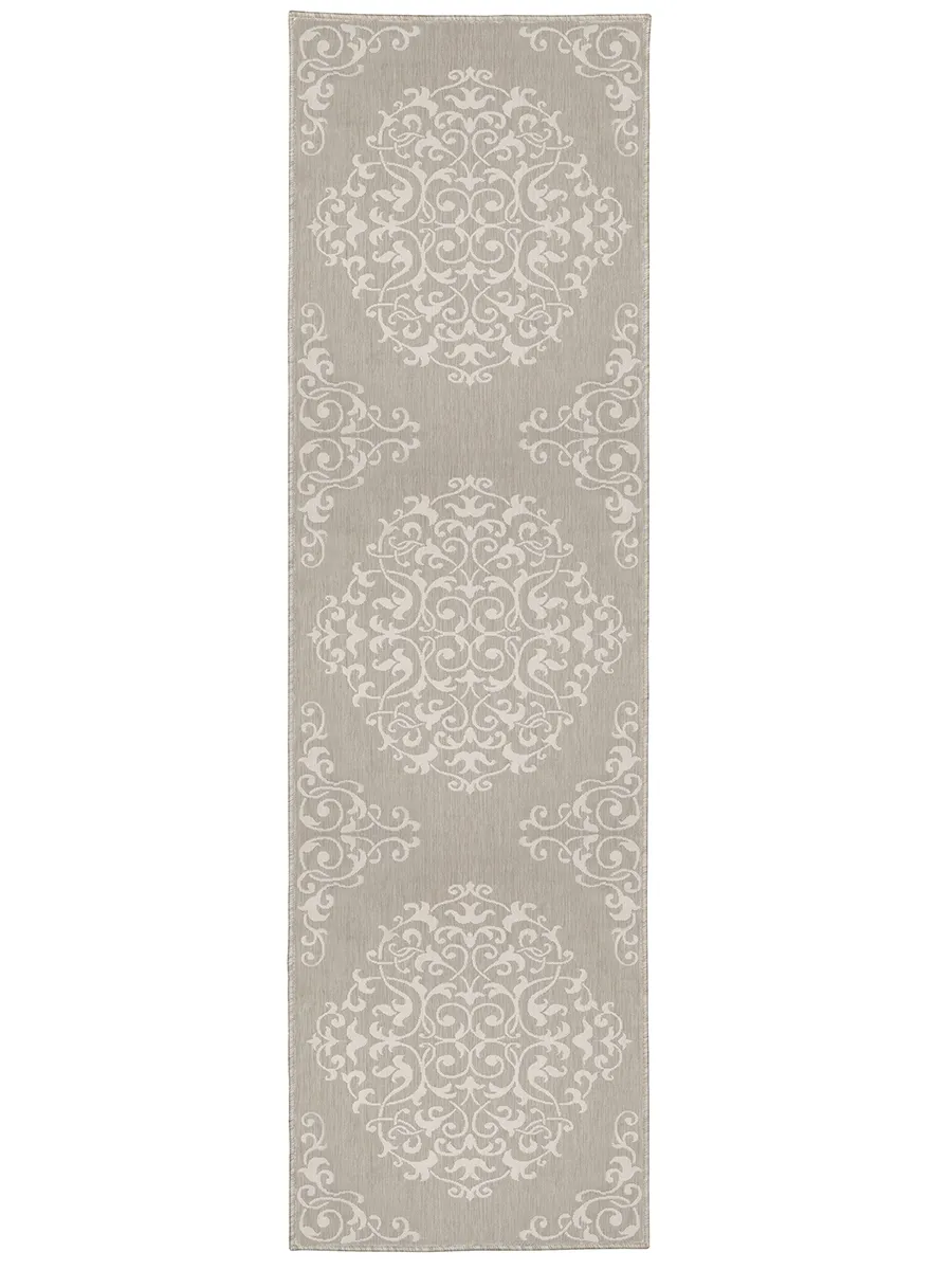 Portofino 1'10" x 7'3" Grey Rug