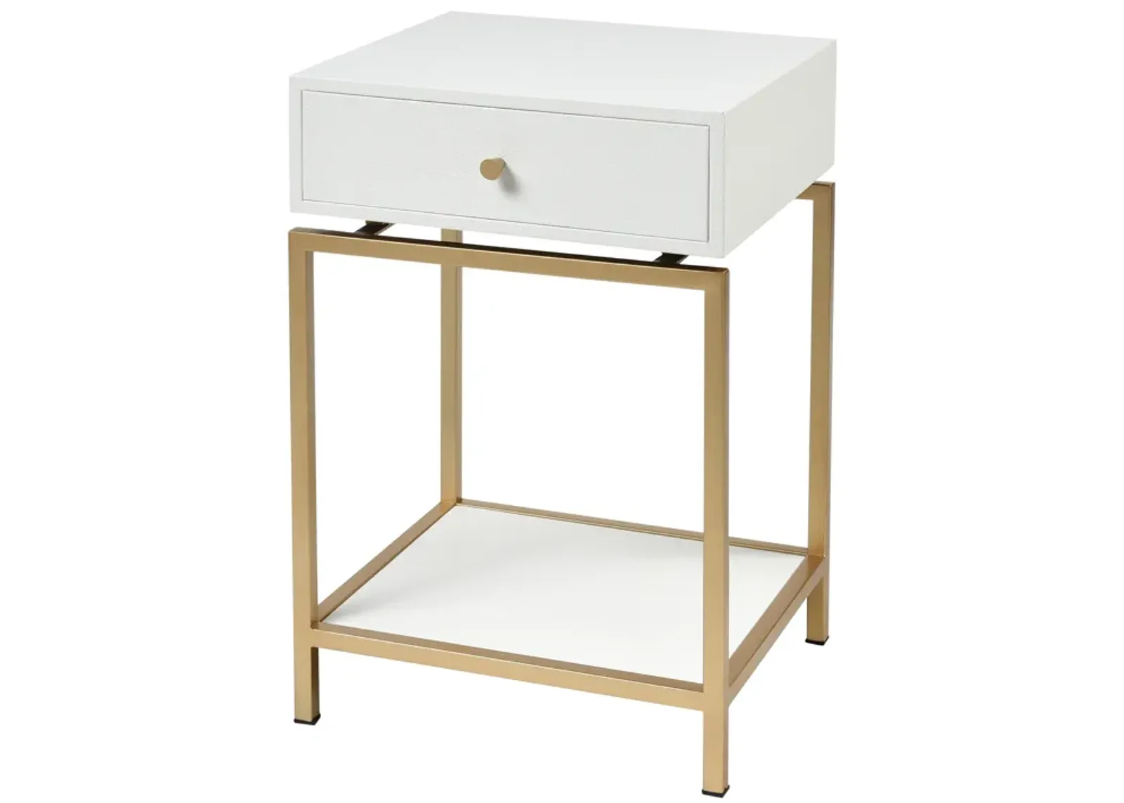 Clancy White Accent Table