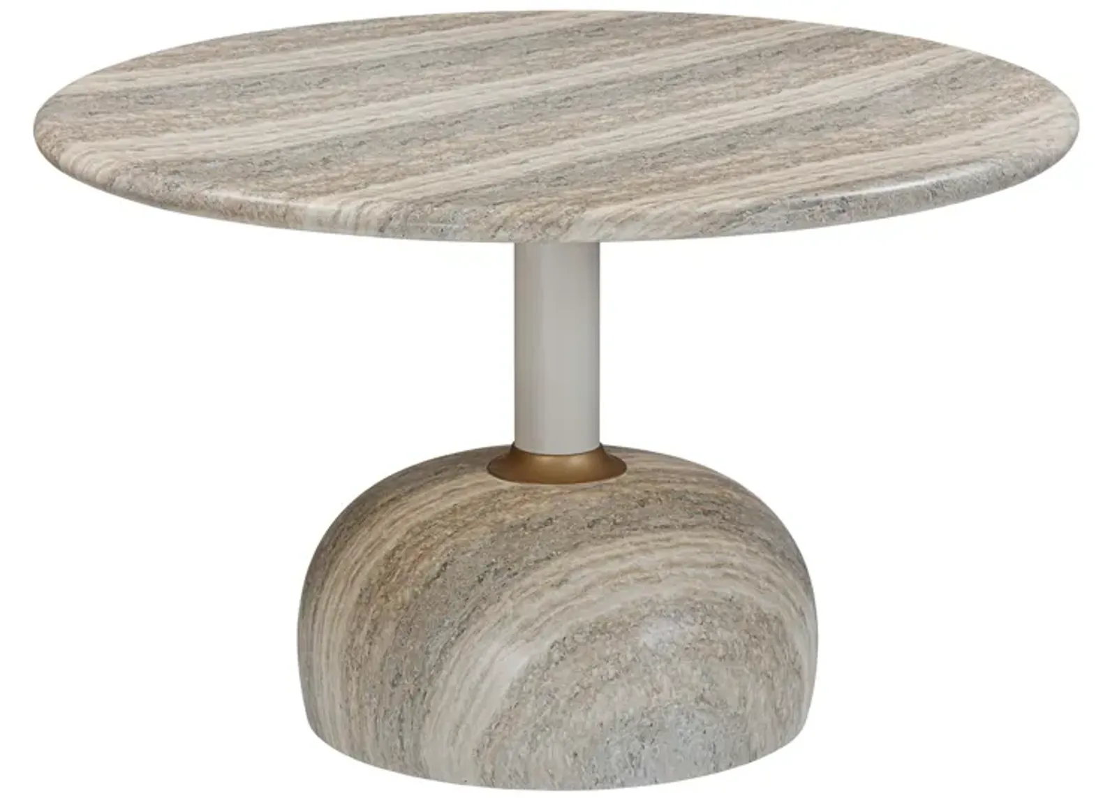 Omaha Concrete Faux Travertine 48" Round Dining Table