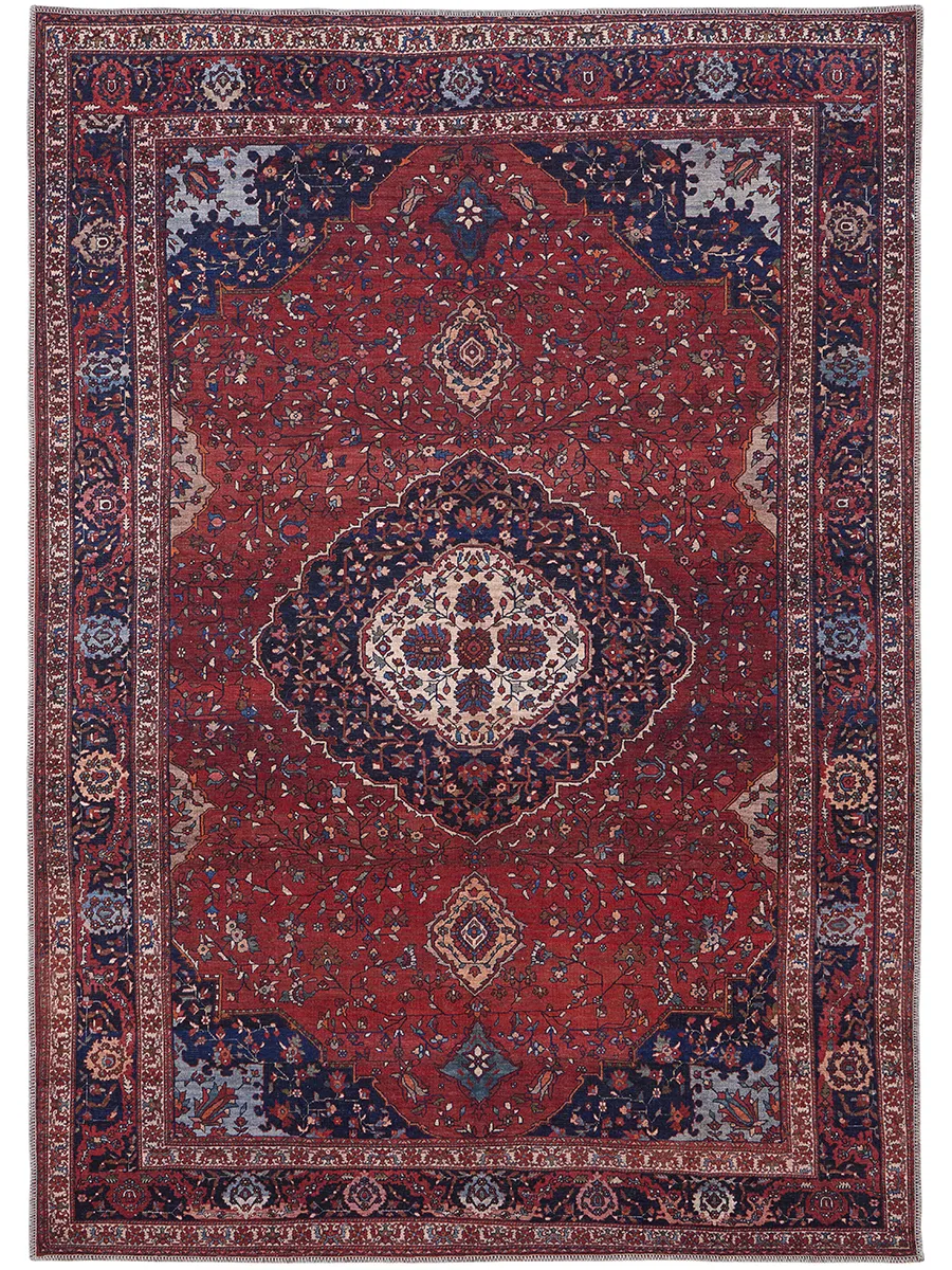 Rawlins 39HDF Red/Blue/Tan 5'3" x 7'6" Rug