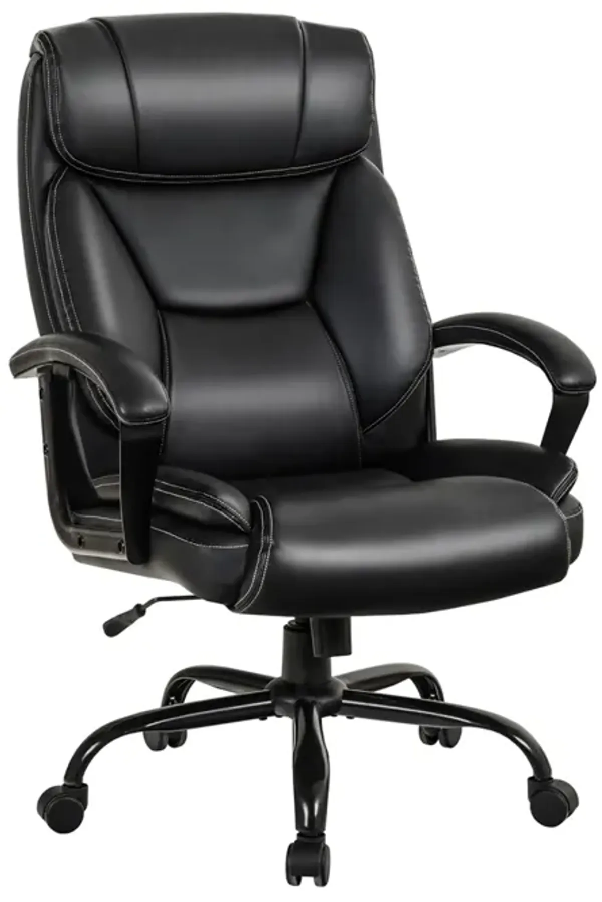 Massage Executive Office Chair with 6 Vibrating Points-Black