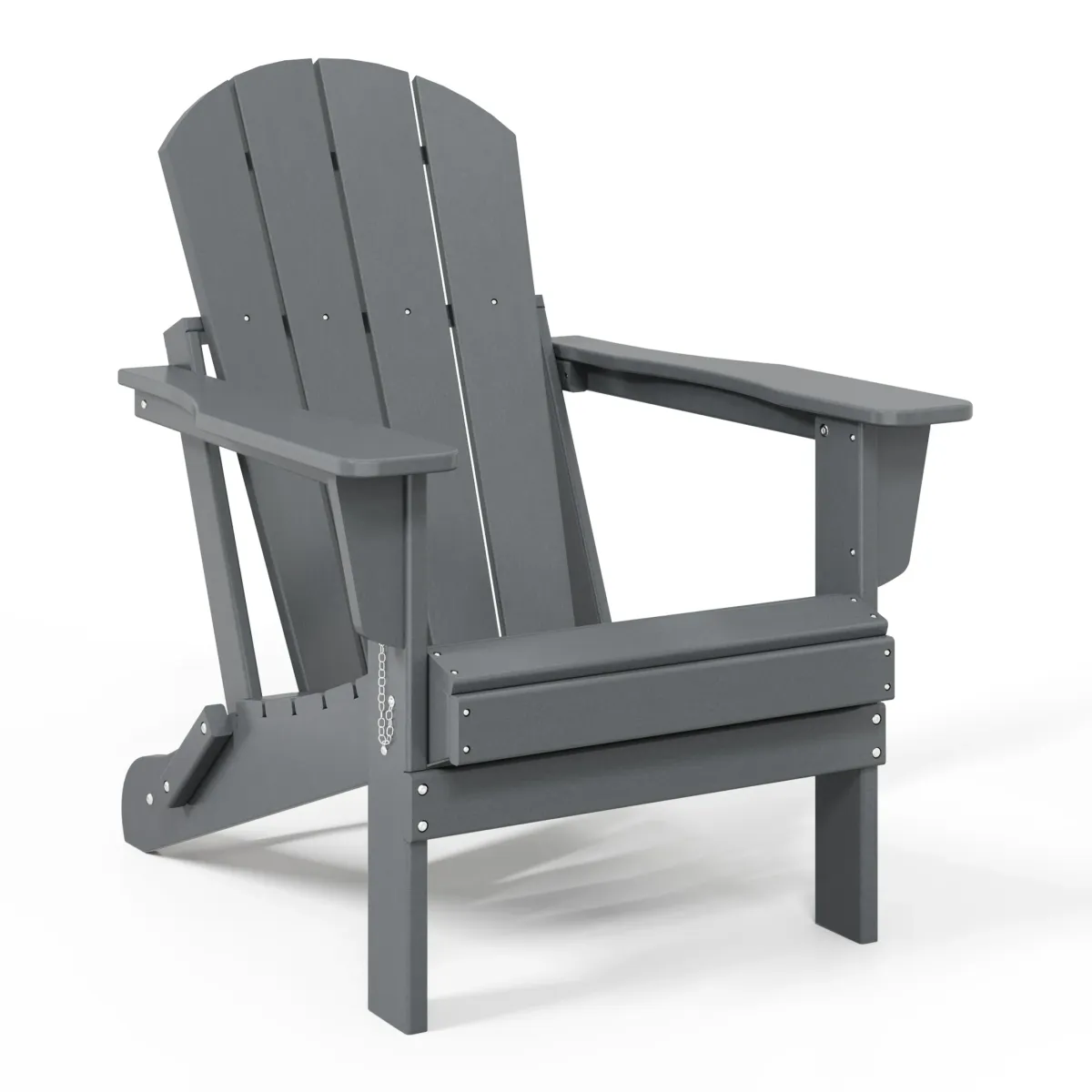 WestinTrends HDPE Outdoor Patio Folding Poly Adirondack Chair