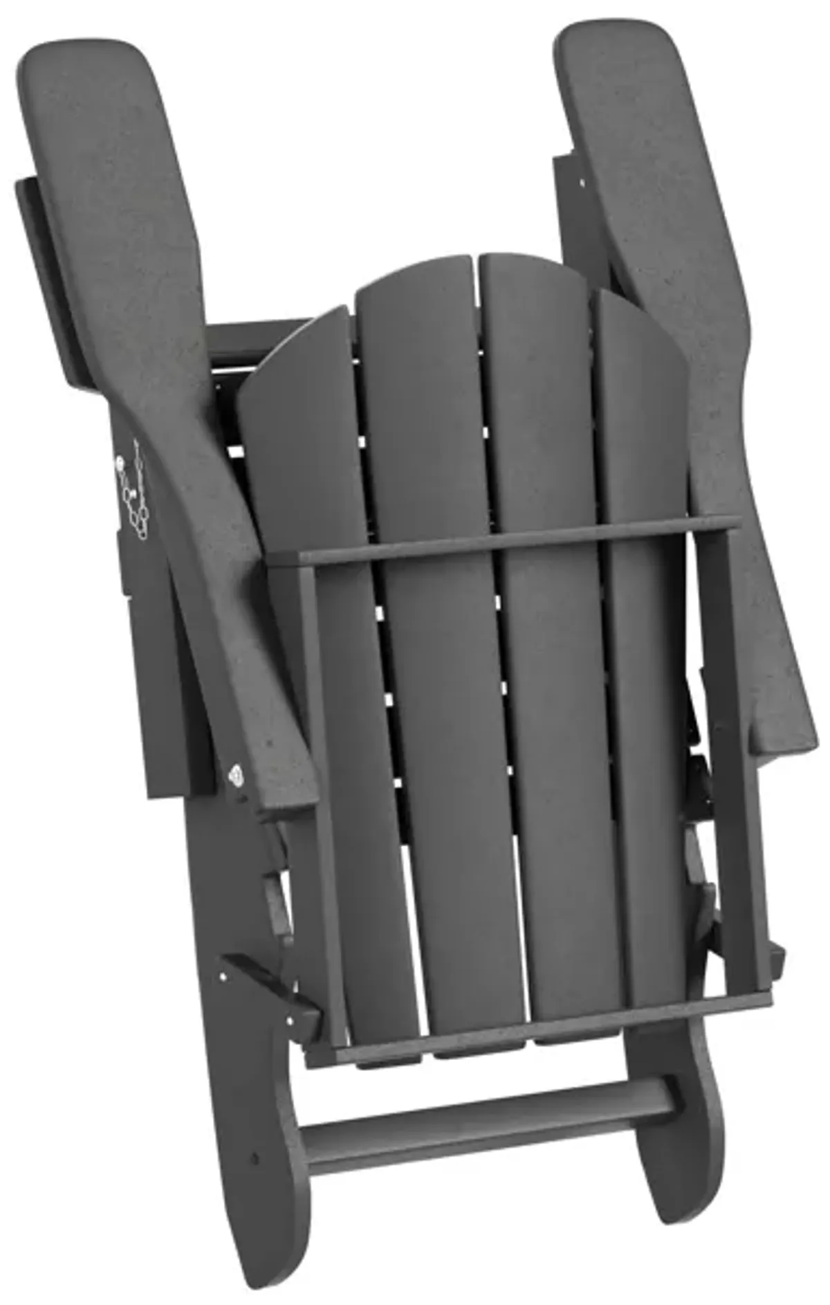 WestinTrends HDPE Outdoor Patio Folding Poly Adirondack Chair