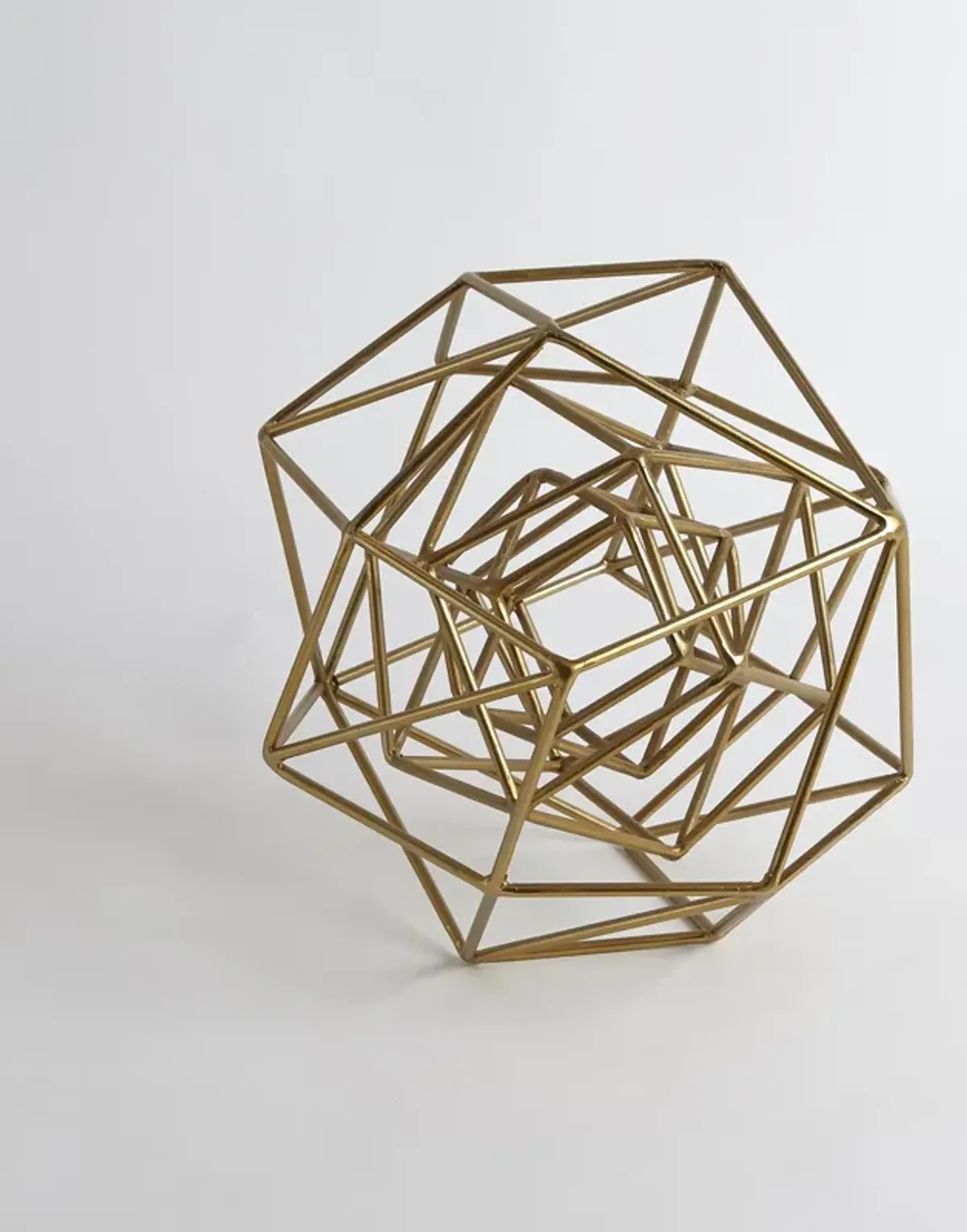 Geo Medium Gold Sculpture