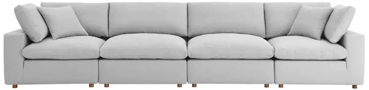 Commix Down Filled Overstuffed 4 Piece Sectional Sofa Set