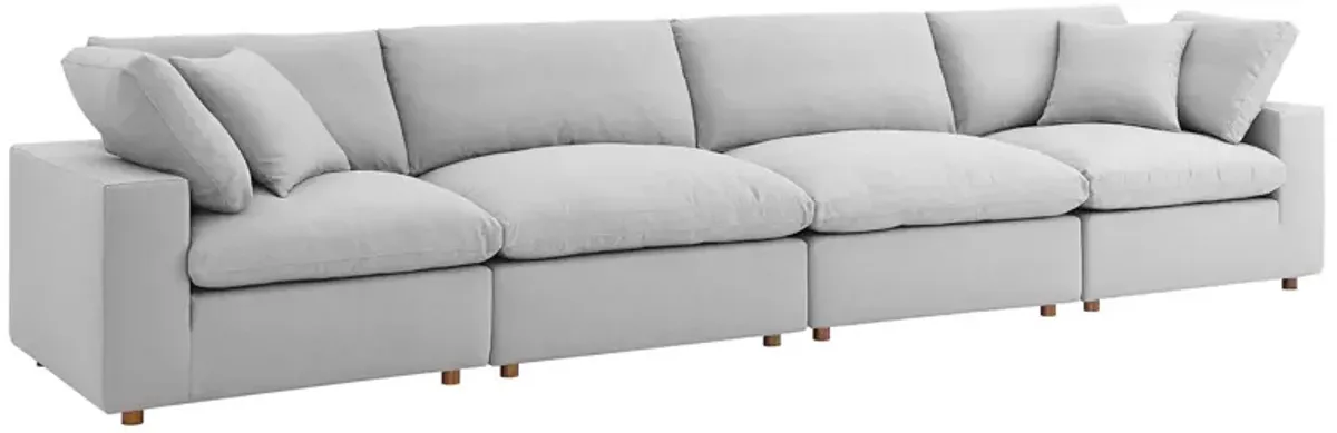 Commix Down Filled Overstuffed 4 Piece Sectional Sofa Set